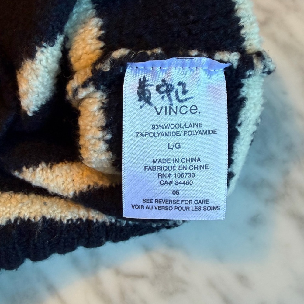 Vince Wool Blend Sweater in Coastal Blue - Picture 5 of 7